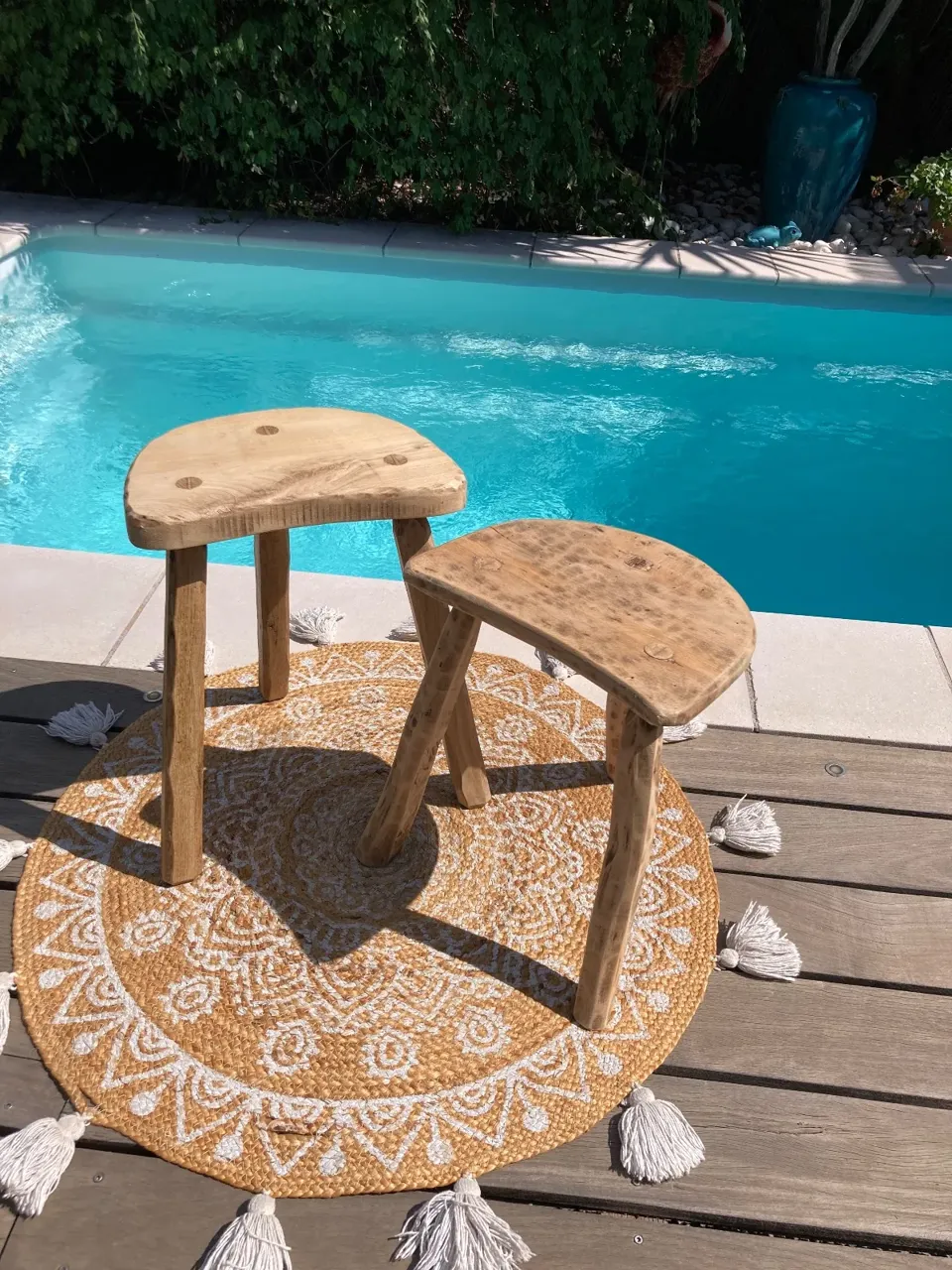 Tabourets BRUTALISTES/ de ferme 80/90€ Piece  meuble vintage